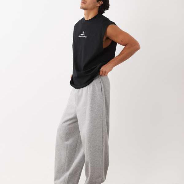 エイソス ASOS asos ASOS DESIGN 厚地の外套大きさ 軽気球填まる ジョガーパンツ グレーマール - LGREY ズボン下 下つ方 メンズ 成人男性 インポートブランド たわい無い大きさから気が大きい大きさまで