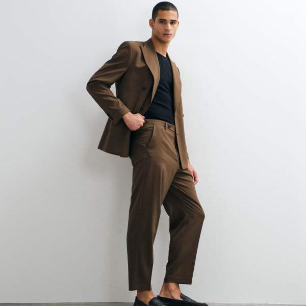 エイソス ASOS asos ASOS DESIGN キャロットフィットスーツパンツ（ブラウン） パンツ ボトム メンズ 男性 インポートブランド 小さいサイズから大きいサイズまで｜セレクトショップ　Diva　Closet 13,073円