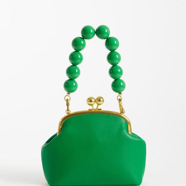 エイソス ASOS asos ASOS DESIGN 脂製ボールハンドルフレームクラッチバッグ（緑であること） 鞄 レディース お上さん インポートブランド