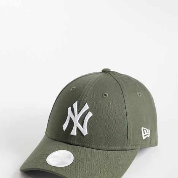 ニュー内鰓 New Era NEW ERA ニュー内鰓 NYヤンキース 9forty レディース ロゴタイプ旗がしら カーキ かぶり笠 レディース 成人女性 インポートブランド