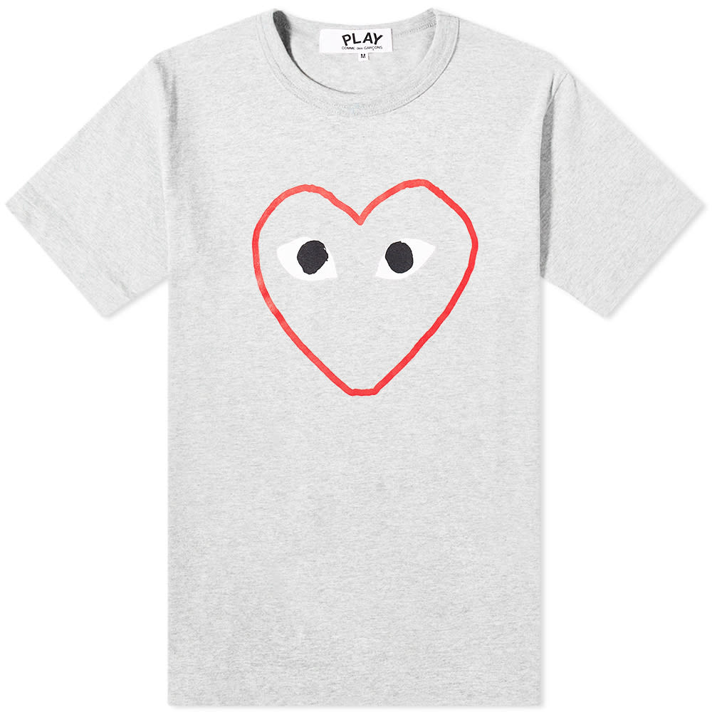 安いそれに目立つ 楽天市場 コム デ ギャルソン プレイ Play Comme Des Garcons コムデギャルソンプレイアウトラインハートtシャツ トップス メンズ 男性 インポートブランド 小さいサイズから大きいサイズまで