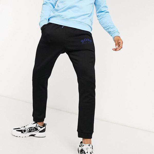 ヒューゴボス Boss Hugoboss Hugo Boss Boss アスレジャー ハディコ コーデ スリムフィット ジョガーパンツ ブラック パンツ ボトム メンズ 男性 インポートブランド 小さいサイズから大きいサイズまで Andapt Com
