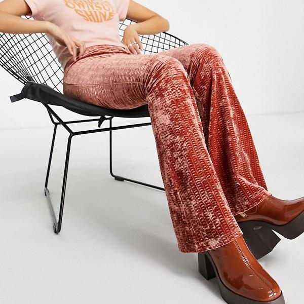 頭店鋪 Topshop Topshop トップショッププチベルベットリブフレア ショーツ すそ レディース フラウ インポートブランド 細か号数から可也 サイズまで Fcbusiness Co Uk