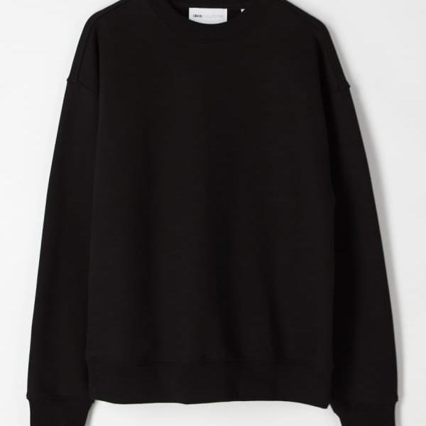 ASOS COLLECTIVE 厚地の外套大きさ スーパーヘビーウェイト 労働者の一団のど首 黒いこと トップス メンズ 成人男性 インポートブランド たわい無い大きさから気が大きい大きさまで