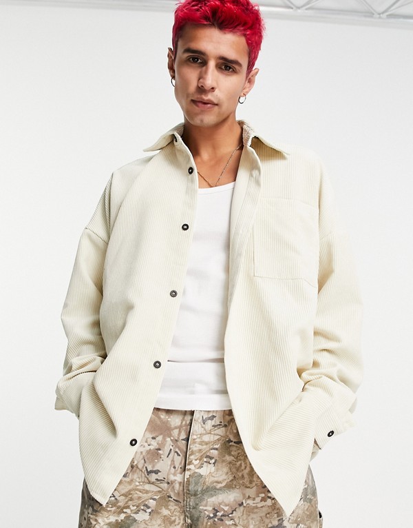 コリュージョン Collusion Collusion エクリュコードのcollusionボクシーシャツ トップス メンズ 男性 インポートブランド 小さいサイズから大きいサイズまで Ceconsolidada Cl