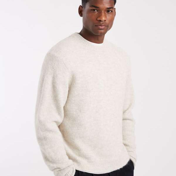 オンリー＆サンズ Only & Sons ONLY & SONS ボックスフィット クルーネック ニット (ベージュ) トップス メンズ 男性 インポートブランド 小さいサイズから大きいサイズまで