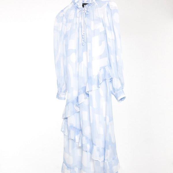 レディースファッション ドレス 最大12 Offクーポン Asosdesignマーブルプリントのフリルが付いたソフトミディドレス Asos Asos エイソス ワンピース 小さいサイズから大きいサイズまで インポートブランド 女性 レディース