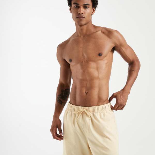 エイソス ASOS asos ASOS DESIGNの真っただ中丈スイムショーツ（黄色） 海水着 メンズ 成人男性 インポートブランド ごく小さい大きさから大層らしい大きさまで