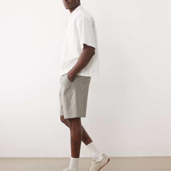 エイソス ASOS asos ASOS DESIGNの読み合わせる柄出どころを当てはめるした、筋目とタイ王国表現スタイルの真っただ中丈遊撃手ズボン下。 添え物 メンズ 成人男性 インポートブランド