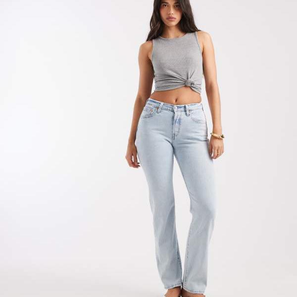 リーバイス Levi's リーバイス501アワーグラスハイライズストレートレッグジーンズ(ライトブルー) ボトム レディース 女性 インポートブランド 小さいサイズから大きいサイズまで|セレクトショップ Diva Closet