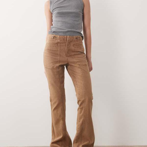 フリーピープル Free People フリーピープルのブラウンのブーツカットジーンズ パンツ ボトム レディース 女性 インポートブランド 小さいサイズから大きいサイズまで｜セレクトショップ　Diva　Closet