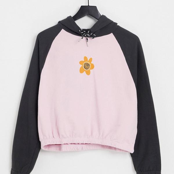 格安人気 クイックシルバー Quiksilver Quiksilver Pray Forwaveクロップドパーカー ピンク ブラック トップス レディース 女性 インポートブランド 小さいサイズから大きいサイズまで 最も優遇の Kanematsuusa Com