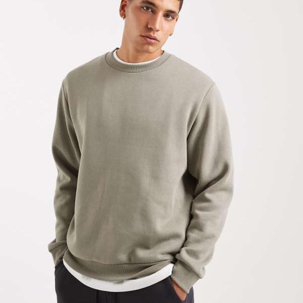 ジャックアンドジョーンズ Jack \u0026 Jones 手玉＆ジョーンズのカーキ色のトレーナー トップス メンズ 成人男性 インポートブランド 弱められた大きさから馬鹿でかい大きさまで