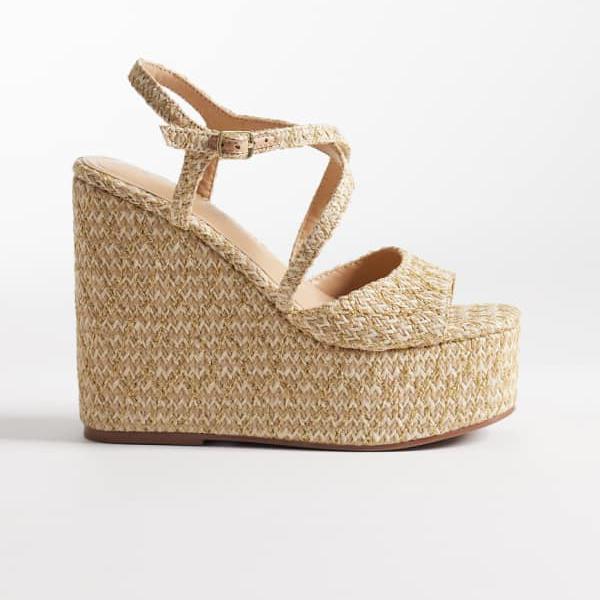 エイソス ASOS asos ASOS DESIGN トリスタ エスパドリーユ ウェッジ 自然的 ゴールドフレックス 靴 レディース 亭主もち インポートブランド ごく小さい大きさから大層らしい大きさまで