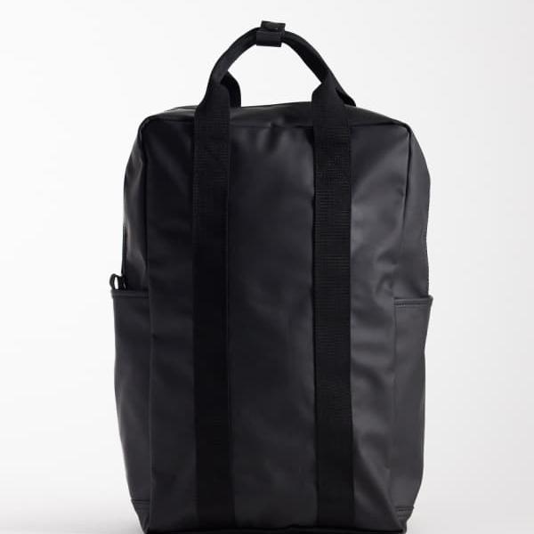 エイソス ASOS asos ASOS DESIGN ラバー加工バックパック（ブラック） バック 鞄 メンズ 男性 インポートブランド