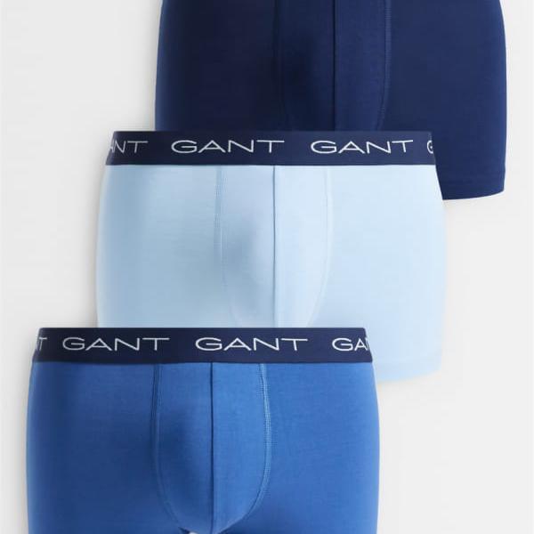 ガント Gant GANT 3枚組さる股引き（青色） 肌付き メンズ 成人男性 インポートブランド たわい無い大きさから気が大きい大きさまで