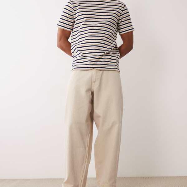 エイソス ASOS asos ASOS DESIGN ルーズストレートジーンズ（エクリュ） ズボン下 下つ方 メンズ 成人男性 インポートブランド ごく小さい大きさから大層らしい大きさまで