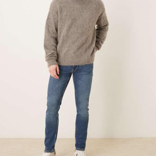 マンゴ MANGO Mango マンゴー ジュード コットンリッチ スリムジーンズ（ダークブルー） パンツ ボトム メンズ 男性 インポートブランド 小さいサイズから大きいサイズまで
