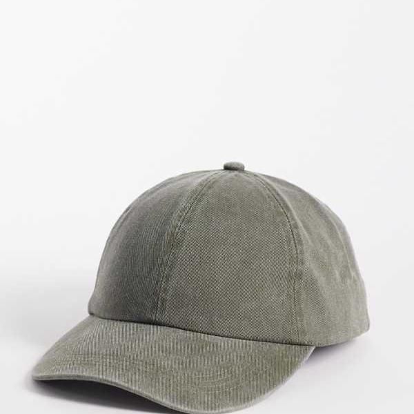 エイソス ASOS asos ASOS DESIGN ウォッシュドキャップ（カーキ） 帽子 メンズ 男性 インポートブランド