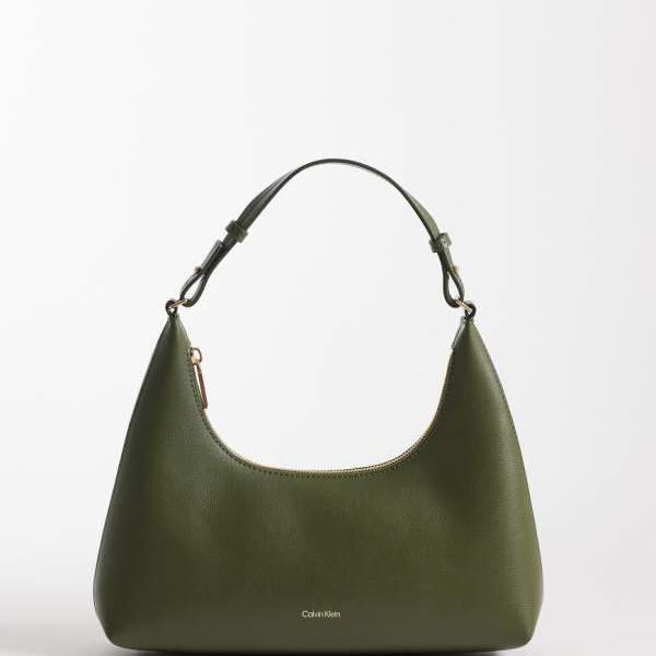 カルバンクライン Calvin Klein カルバン・クライン・ジーンズのホイルロゴ入りコンバーチブルショルダーバッグ（カーキ） 鞄 レディース 女性 インポートブランド