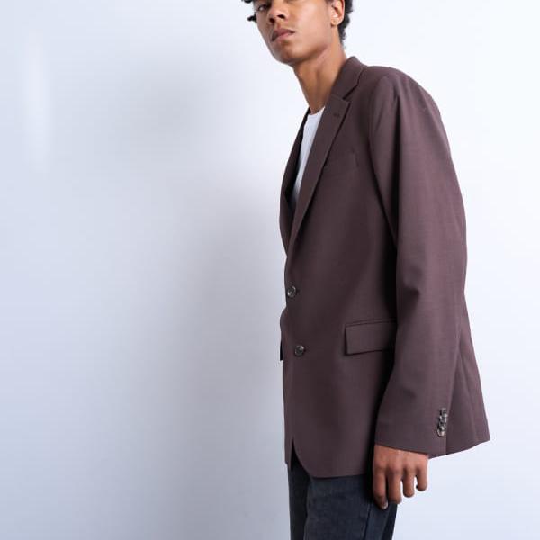 トップマン Topman TOPMAN トップマン リラックスウールタッチブレザー（チョコレート） アウター メンズ 男性 インポートブランド 小さいサイズから大きいサイズまで