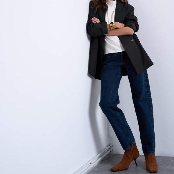 トップショップ Topshop TOPSHOP トップショップ ランウェイ ミッドライズ ストレートジーンズ（ネイビー） パンツ ボトム レディース 女性 インポートブランド 小さいサイズから大きいサイズまで 17,046円