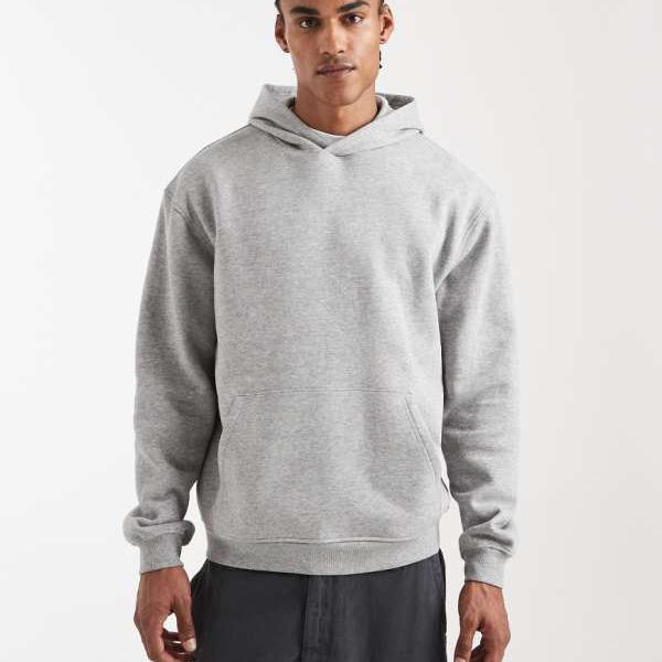 エイソス ASOS asos ASOS DESIGN エッセンシャル リラックスフーディー グレーマール トップス メンズ 男性 インポートブランド 小さいサイズから大きいサイズまで