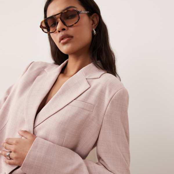 ミスセルフリッジ Miss Selfridge ミス・セルフリッジのオーバーサイズブレザーセットアップ（ピンク） アウター レディース 女性 インポートブランド 小さいサイズから大きいサイズまで