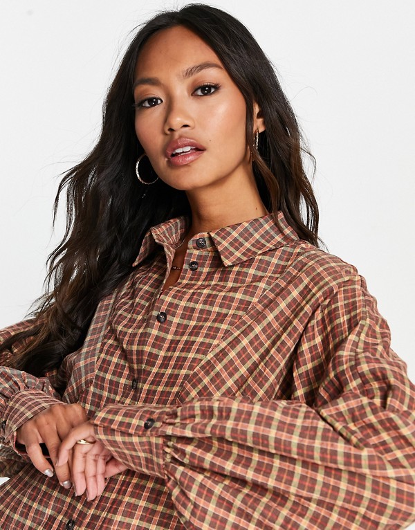 日本最大級 トップショップ Topshop Topshop オーバーサイズ ボーイフレンド チェック シャツ レッド トップス レディース 女性 インポートブランド 小さいサイズから大きいサイズまで Motherandsonrealestate Com