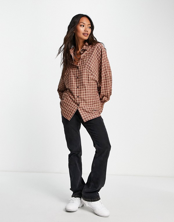 日本最大級 トップショップ Topshop Topshop オーバーサイズ ボーイフレンド チェック シャツ レッド トップス レディース 女性 インポートブランド 小さいサイズから大きいサイズまで Motherandsonrealestate Com