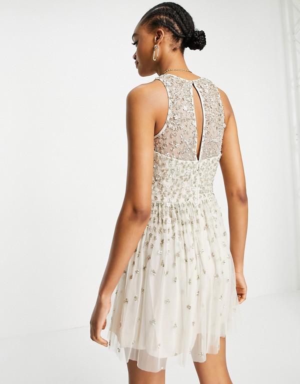 フレンチコネクション French Connection フレンチ コネクション エリン スパンコール ミニドレス クリーム ワンピース レディース 女性 インポートブランド 小さいサイズから大きいサイズまで Vmaphotographystudios Com