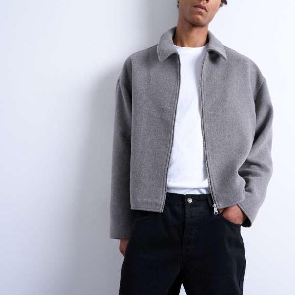 トップマン Topman TOPMAN トップマン ウールブレンドジャケット（チャコール） アウター メンズ 男性 インポートブランド 小さいサイズから大きいサイズまで 27,550円