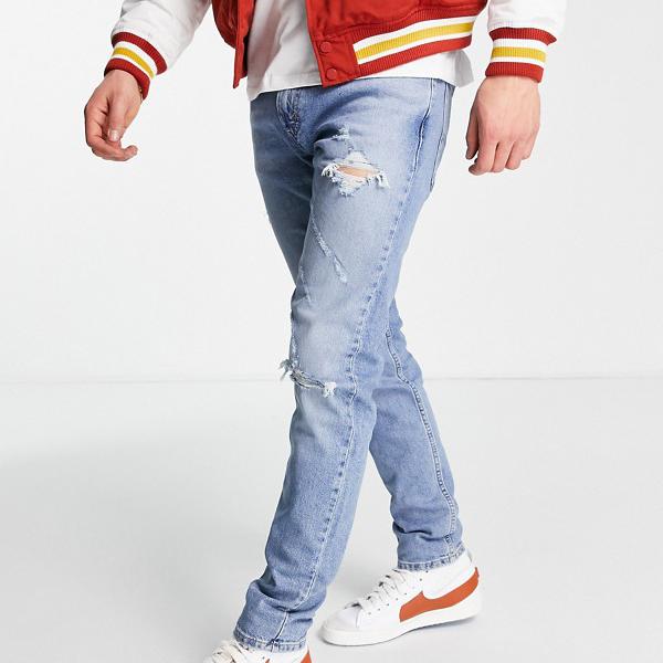 最強ポケモンランキング 楽天市場 リーバイス Levi S リーバイスの512スリムテーパーローボールジーンズ ライトブルーウォッシュ リップ パンツ ボトム メンズ 男性 インポートブランド 小さいサイズから大きいサイズまで セレクトショップ Diva Closet 購入公式