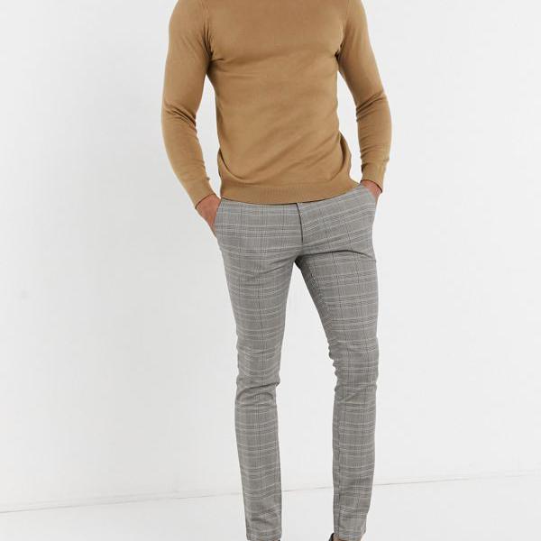 新しい到着 トップマン Topman Topman トップマンはグレーとブルーのスーパースキニーパンツをチェック パンツ ボトム メンズ 男性 インポートブランド 小さいサイズから大きいサイズまで 楽天ランキング1位 Www Clanpulsar Com