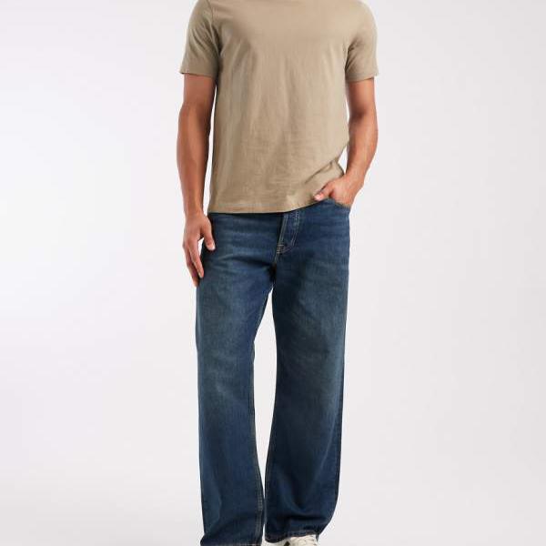 ジャックアンドジョーンズ Jack & Jones ジャック＆ジョーンズ テッド ルーズストレートジーンズ（ミッドブルー） パンツ ボトム メンズ 男性 インポートブランド 小さいサイズから大きいサイズまで