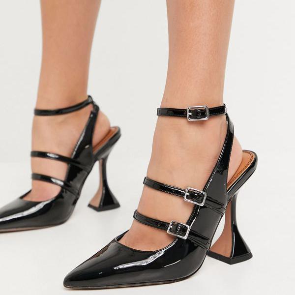 安い購入 エイソス Asos Asos Asosdesignパリーマルチバックルハイヒールシューズブラック 靴 レディース 女性 インポートブランド 小さいサイズから大きいサイズまで 最安値に挑戦 Mobile Hindikhabar Com