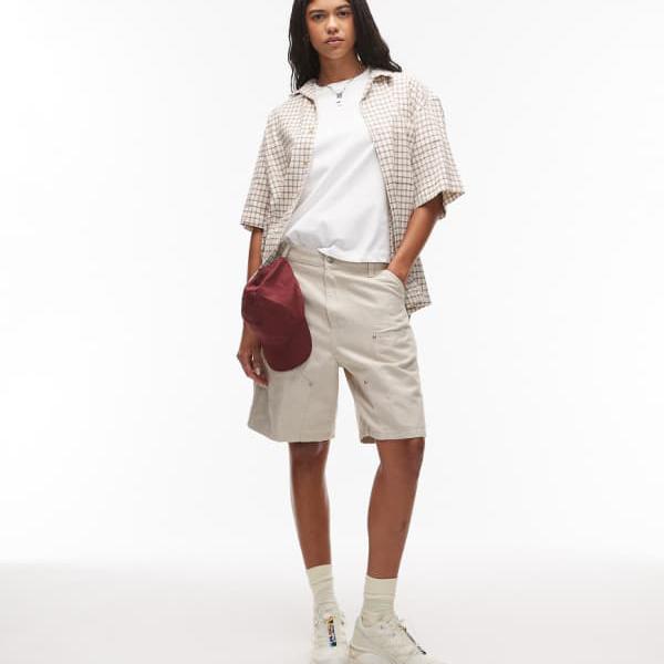 カーハート Carhartt WIP Carhartt Carhartt WIP ブランフォード ダブルニー リネン ショートパンツ（ベージュ） パンツ ボトム レディース 女性 インポートブランド 小さいサイズから大きいサイズまで