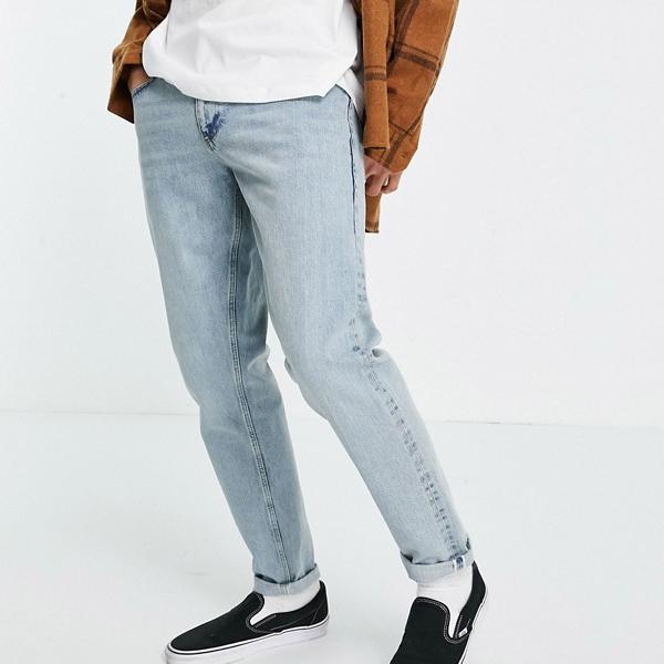 高速配送 楽天市場 エイソス Asos Asos Asosdesignライトウォッシュスリムジーンズのセルヴィッチデニム パンツ ボトム メンズ 男性 インポートブランド 小さいサイズから大きいサイズまで セレクトショップ Diva Closet 新発 Filmfederation In
