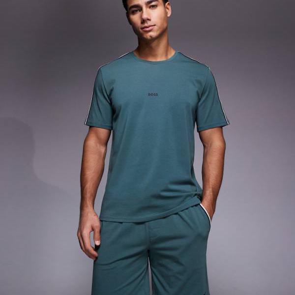BOSS Bodywearの特殊なコーディネートラウンジショーツ（うす暗い緑であること） お部屋着 メンズ 成人男性 インポートブランド たわい無い大きさから気が大きい大きさまで