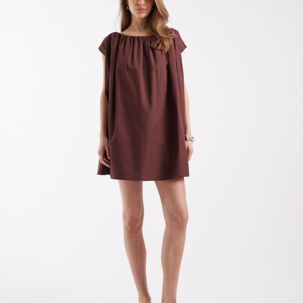 エイソス ASOS asos ASOS DESIGN ボリュームパフミニドレス（ラスティックカラー） 衣裳 レディース 亭主もち インポートブランド ごく小さい大きさから大層らしい大きさまで