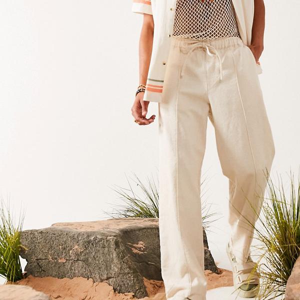 エイソス ASOS asos ASOSDESIGNリネンミックスワイドレッグパンツとピンタック パンツ ボトム メンズ 男性 インポートブランド 小さいサイズから大きいサイズまで|セレクトショップ Diva Closet エイソス ASOS asos ASOSDESIGNリネンミックスワイドレッグパンツとピンタック パンツ ボトム メンズ 男性 インポートブランド 小さいサイズから大きいサイズまで|セレクトショップ Diva Closet