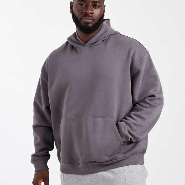 エイソス ASOS asos ASOS DESIGN エッセンシャルズ パーカー（グレー） トップス メンズ 男性 インポートブランド 小さいサイズから大きいサイズまで