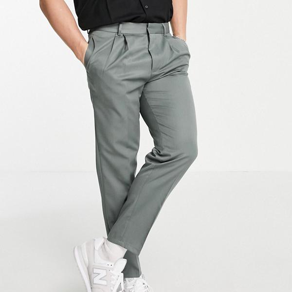 楽天市場 リバーアイランド River Island River Island リバーアイランドプリーツスマートパンツ パンツ ボトム メンズ 男性 インポートブランド 小さいサイズから大きいサイズまで 格安人気 Monik Fi