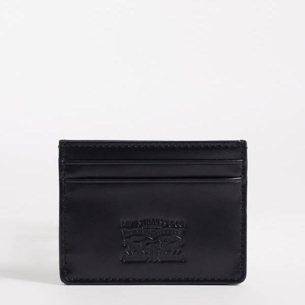 リーバイス Levi's リーバイスのレザーカードホルダー(ブラック) メンズ 男性 インポートブランド|セレクトショップ Diva Closet
