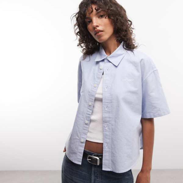 カーハート Carhartt WIP Carhartt Carhartt WIP カイア 半袖シャツ ブリーチブルー トップス レディース 女性 インポートブランド 小さいサイズから大きいサイズまで|セレクトショップ Diva Closet