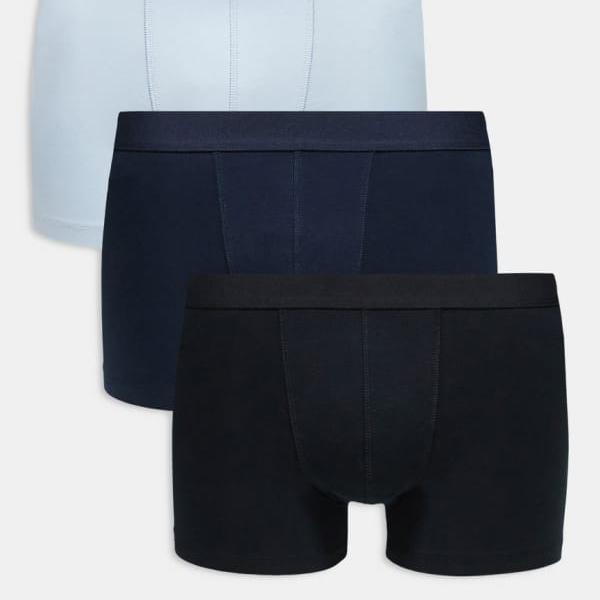 エイソス ASOS asos ASOS DESIGN 3パック ジャージートランクス マルチカラー アンダーウェア 下着 メンズ 男性 インポートブランド｜セレクトショップ　Diva　Closet