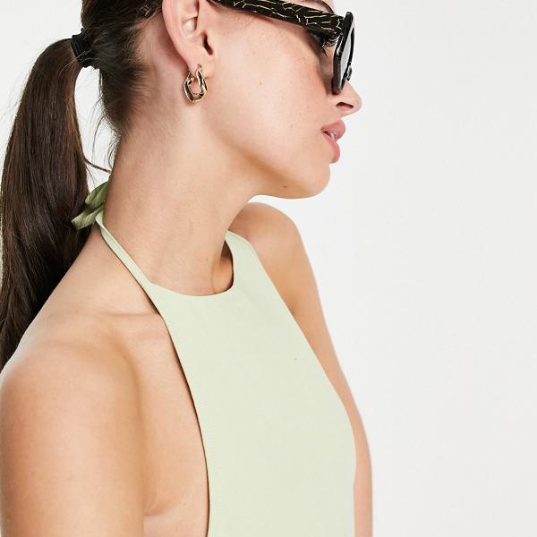 エイソス Asos Asos Asosdesignホルターネッククロップトップコーディネイトアップルグリーン トップス レディース 成人女性 輸入品商品名 些々たる号から物凄いサイズまで 京都の精選販売店divacloset Resltd Co Il