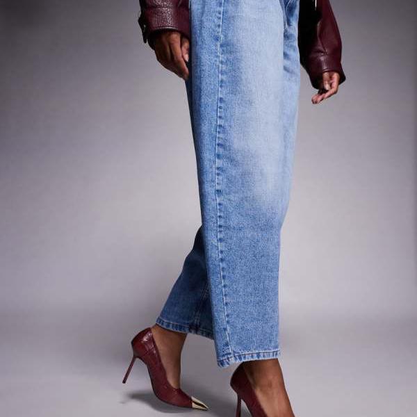 パブリックデザイア Public Desire パブリックデザイア オリビア ヒールパンプス（バーガンディクロコダイル） 靴 レディース 女性 インポートブランド 小さいサイズから大きいサイズまで 12,138円