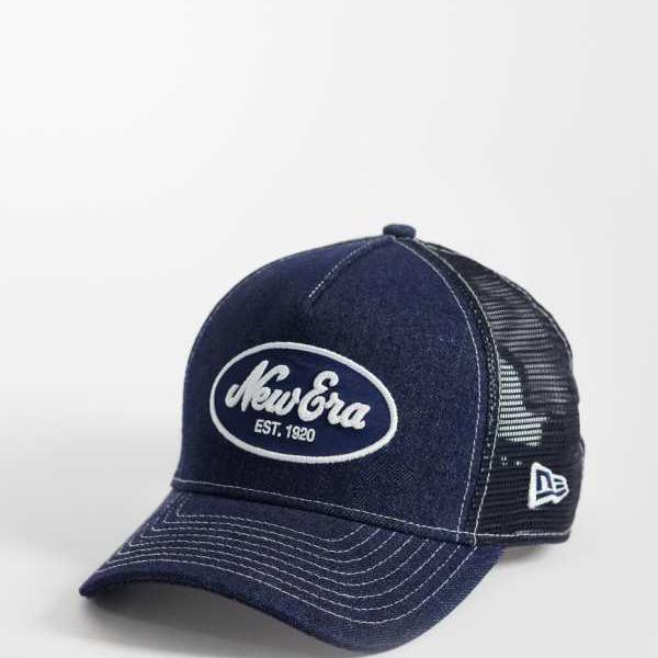 ニュー内鰓 New Era NEW ERA ニュー内鰓 継ぎ切れロゴタイプ レディース 9forty ジーンズ トラッカー 米国海軍 かぶり笠 レディース 成人女性 インポートブランド