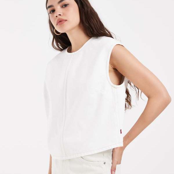 リーバイス Levi's リーバイスのデニムTシャツ（ホワイト） トップス レディース 女性 インポートブランド 小さいサイズから大きいサイズまで｜セレクトショップ　Diva　Closet
